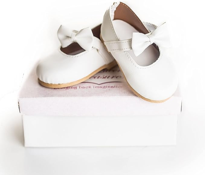 The Queen's Treasures 18 Inch Doll Clothing Shoes, White Dress Shoes with Bow Detail & Authentic ... | Amazon (US)