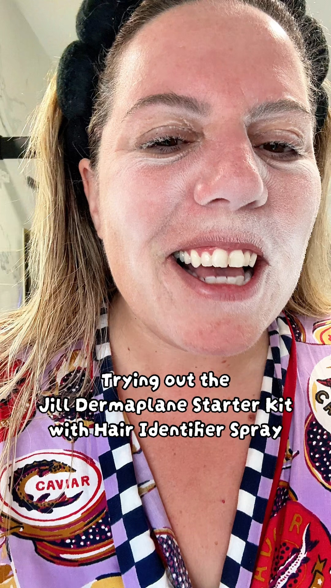 I've been dermaplaning my face for years, but the Jill Dermaplane Starter Kit with Hair Identification Spray, just made it so much easier!
The game changer is using the Hair
-Identification Spray to easily spot all of the hair.
The kit comes with the dermaplaning handle with cap, 2 replacement blades, a gunk pad, magic wipe, and of course the HairID spray.
This is a great kit for newbies and dermaplaning pros!
Grab yours using the link in the video

#LTKBeauty