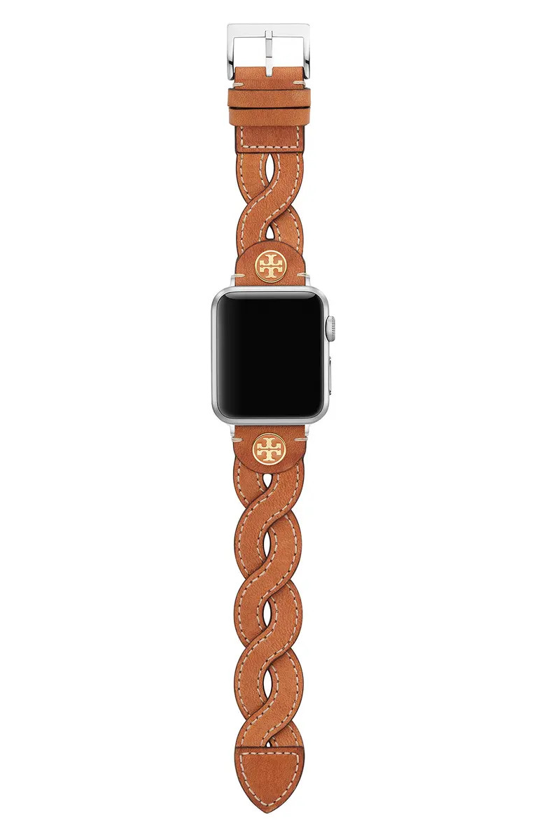 Braided Leather Apple Watch® Strap | Nordstrom | Nordstrom