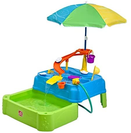 Step2 Waterpark Wonders Two-Tier Water Table | Kids Water Table,Blue | Amazon (US)