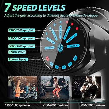 Massage Gun Deep Tissue Muscle Massager, Percussion Massage Gun for Pain Relief, Portable Quiet H... | Amazon (US)