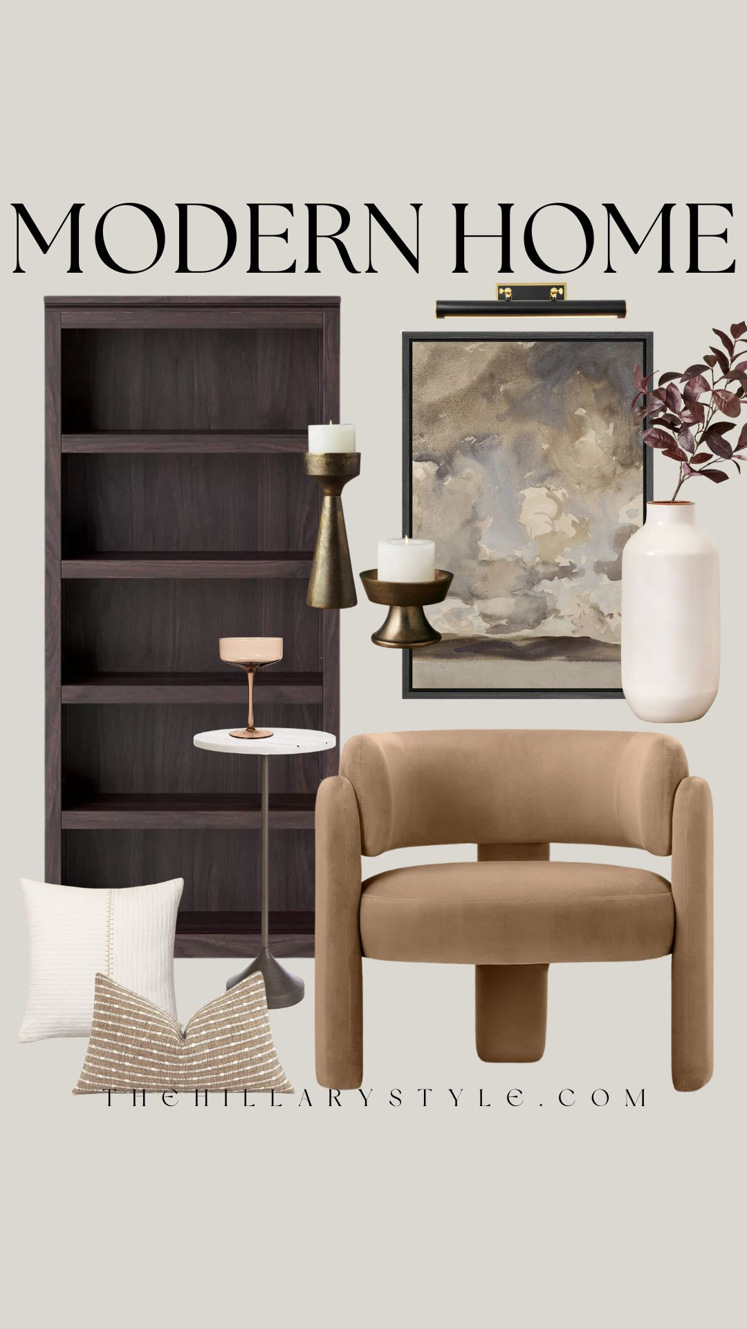 
Neutral autumn home refresh featuring rich textures and warm tones. This modern design concept showcases a cozy yet sophisticated living space with a dark wood bookcase, plush seating, and curated decor. Target, Pottery Barn, Wayfair, AllModern, Birch Lane, Etsy, Arhaus

#autumnhomedecor #fallhomerefresh #modernhomestyle #neutraldecor #cozyhome #livingroominspo #interiordesign #hyggehome #warmtones #homedecor #TheHillaryStyle 

 

#LTKSeasonal #LTKHome #LTKautumn