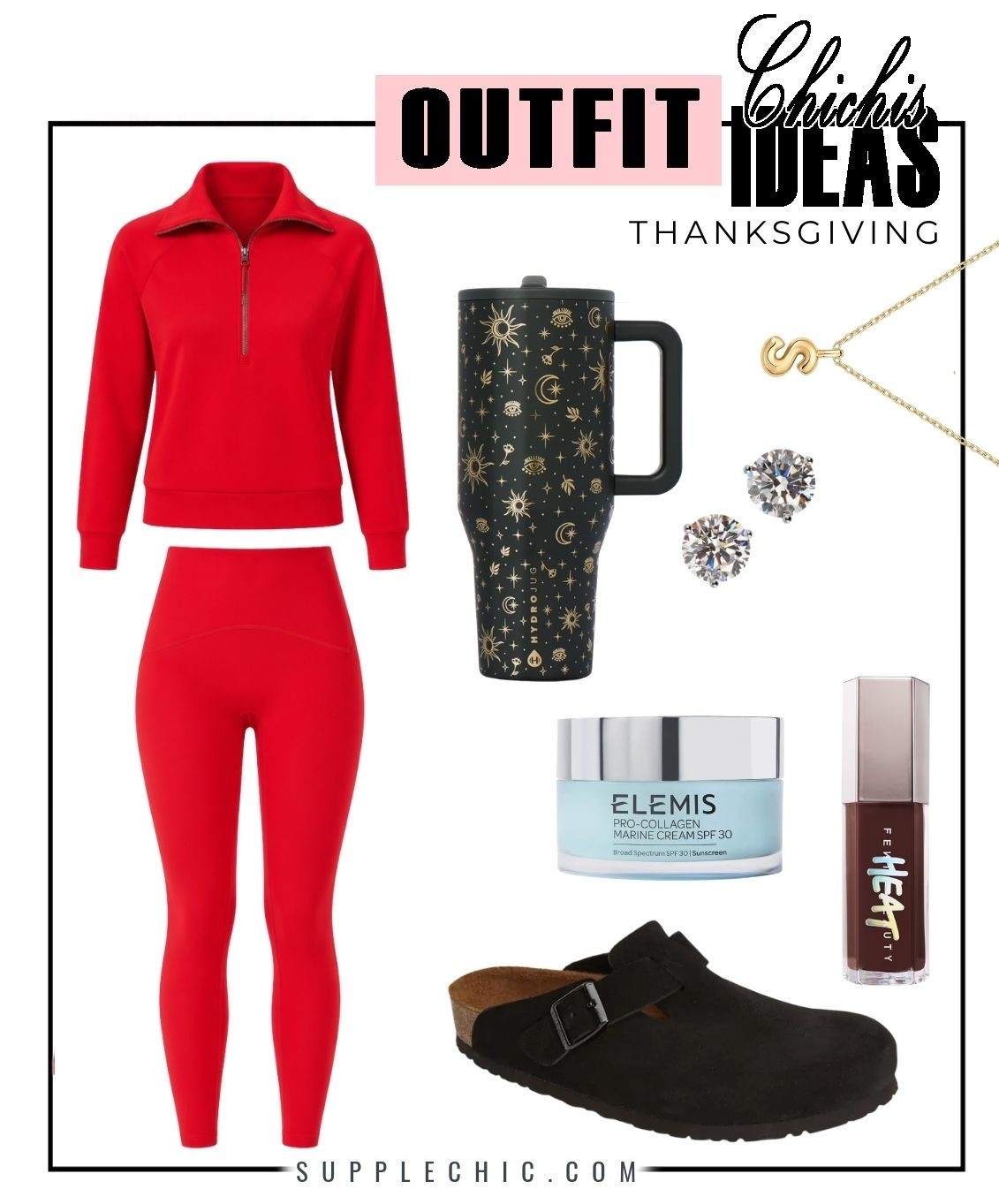 Thanksgiving outfits don’t have to mean choosing between looking cute and feeling comfortable.
A cozy red matching set makes getting dressed simple, while the black clogs keep things relaxed for a long day of food, family, and lounging. Thanksgiving outfit ideas Thanksgiving outfits for women Thanksgiving outfit ideas 2026 cozy Thanksgiving outfit comfortable Thanksgiving outfit holiday outfit ideas fall outfit ideas red outfit ideas red matching set women's matching set cozy matching set @Spanx @Birkenstock US @Sephora @ulta