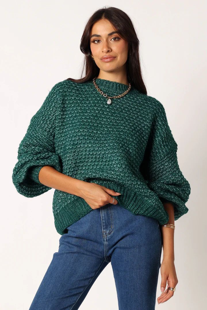 Ziggy Knit Sweater - Emerald | Petal & Pup (US)