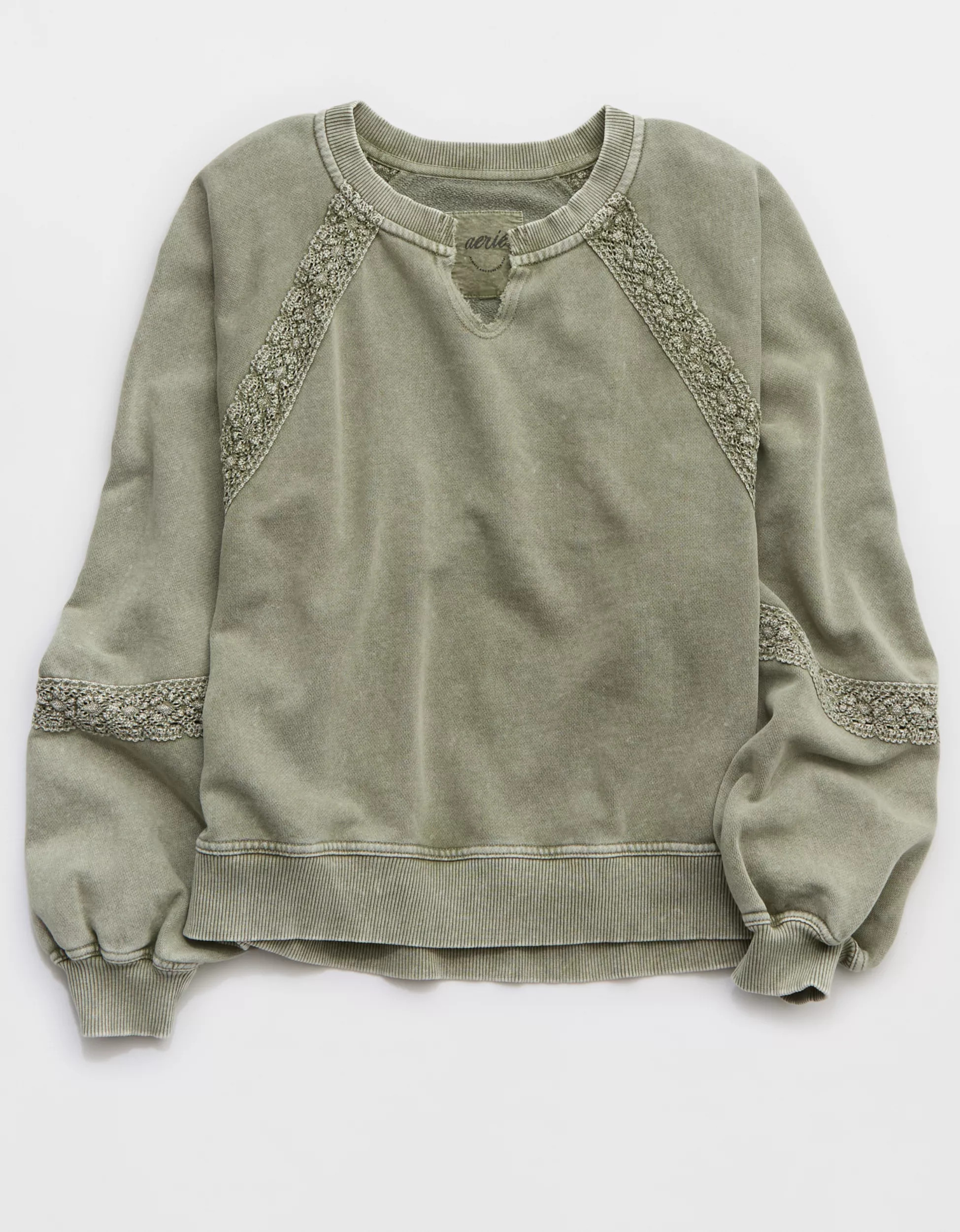 Aerie Hey Crochet Sweatshirt | Aerie