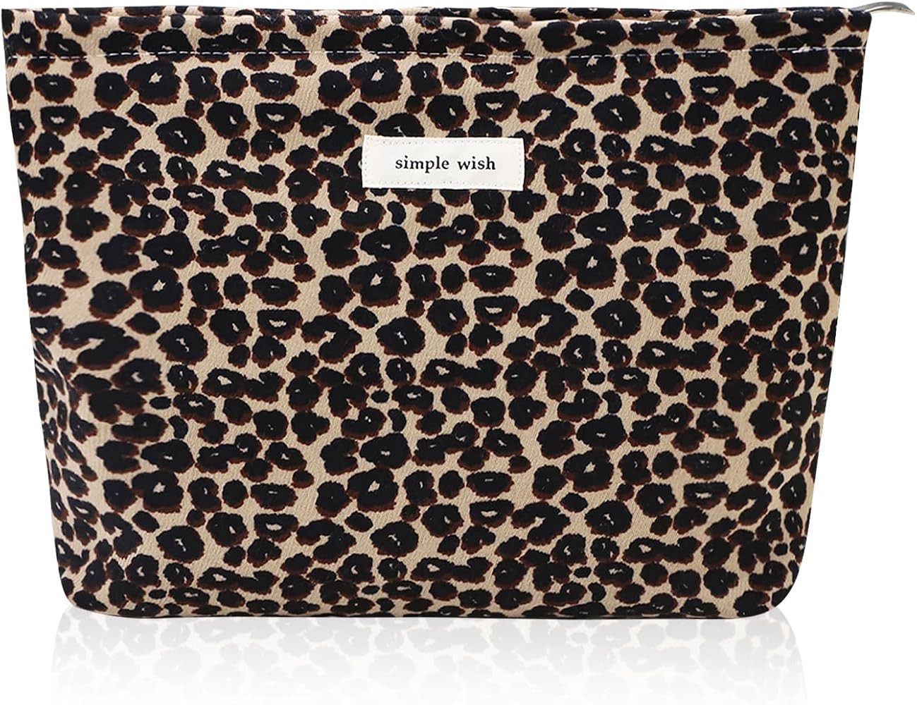 Wudygirl Leopard Makeup Bag Cosmetic Bag for Women and Girls Large Capacity Toiletry Bag Makeup P... | Amazon (US)