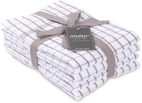 AMOUR INFINI Terry Kitchen Towels | Set of 4 | 20 x 28 Inches | Super Plush and Absorbent |100% C... | Amazon (US)