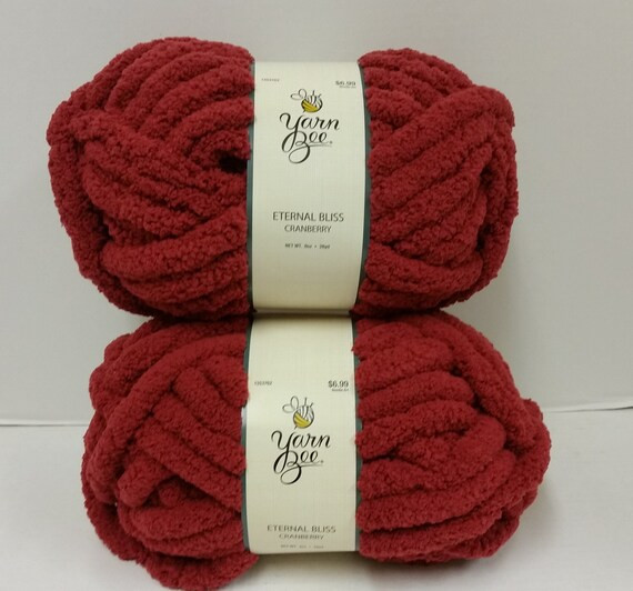 1 Skein (2 Skeins Available) Yarn Bee Eternal Bliss Yarn, Cranberry (Country Red), Dye Lot 49203,... | Etsy (US)