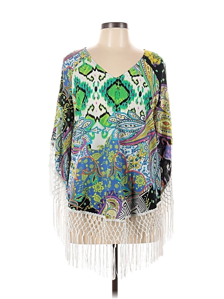 Chico's Green 3/4 Sleeve Blouse Size Med (1) - 74% off | ThredUp (US)