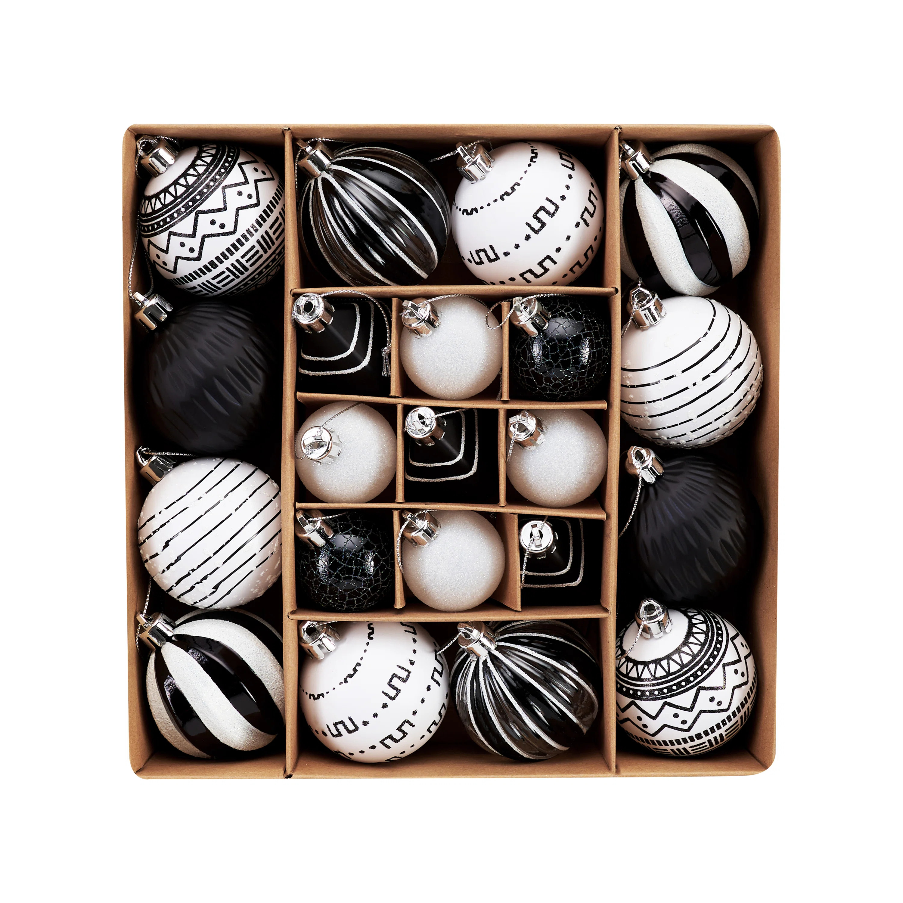 Kaimani 21ct Assorted Shatterproof Christmas Tree Ornaments Set | Wayfair North America