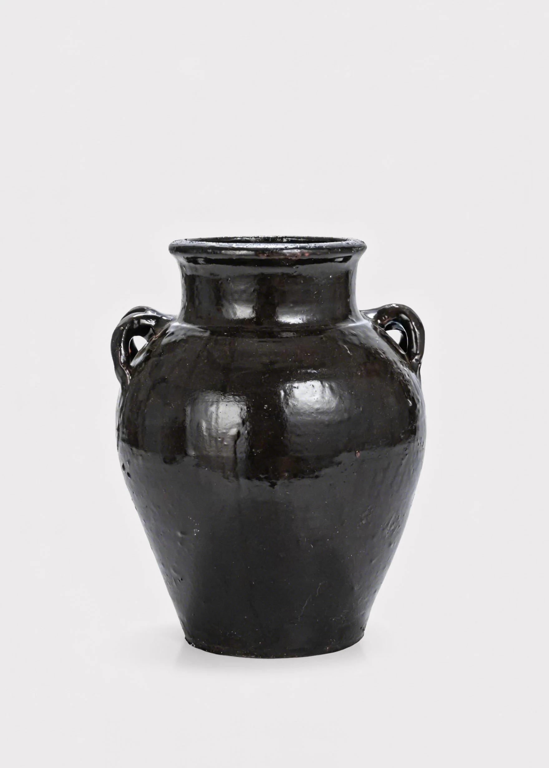 Large Clay Jar Vase in Black | Tall Vases at Afloral | Afloral