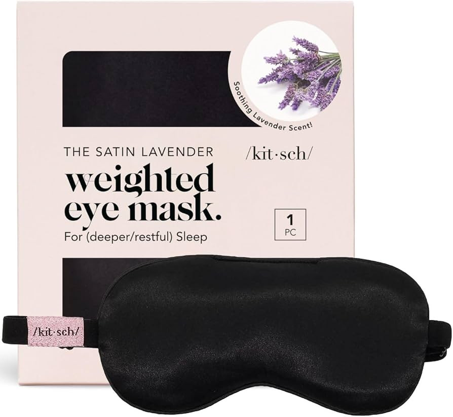 Kitsch Eye Mask for Sleeping, Lavender Softer Than Silk Sleep Mask, Satin Eyemask for Sleeping, L... | Amazon (US)