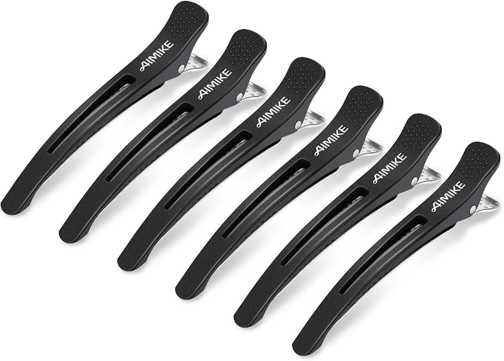 AIMIKE 6pcs Professional Hair Clips for Styling Sectioning, Non Slip No-Trace Duck Billed Hair Cl... | Amazon (US)