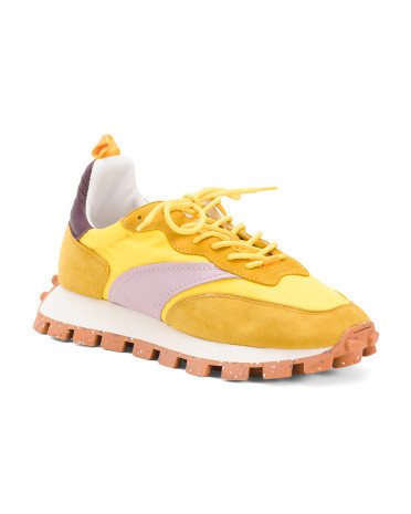 Suede And Leather Osaka Sneakers | TJ Maxx