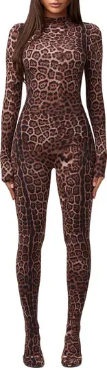 Animal Print Closed Toe Jumpsuit | Nordstrom