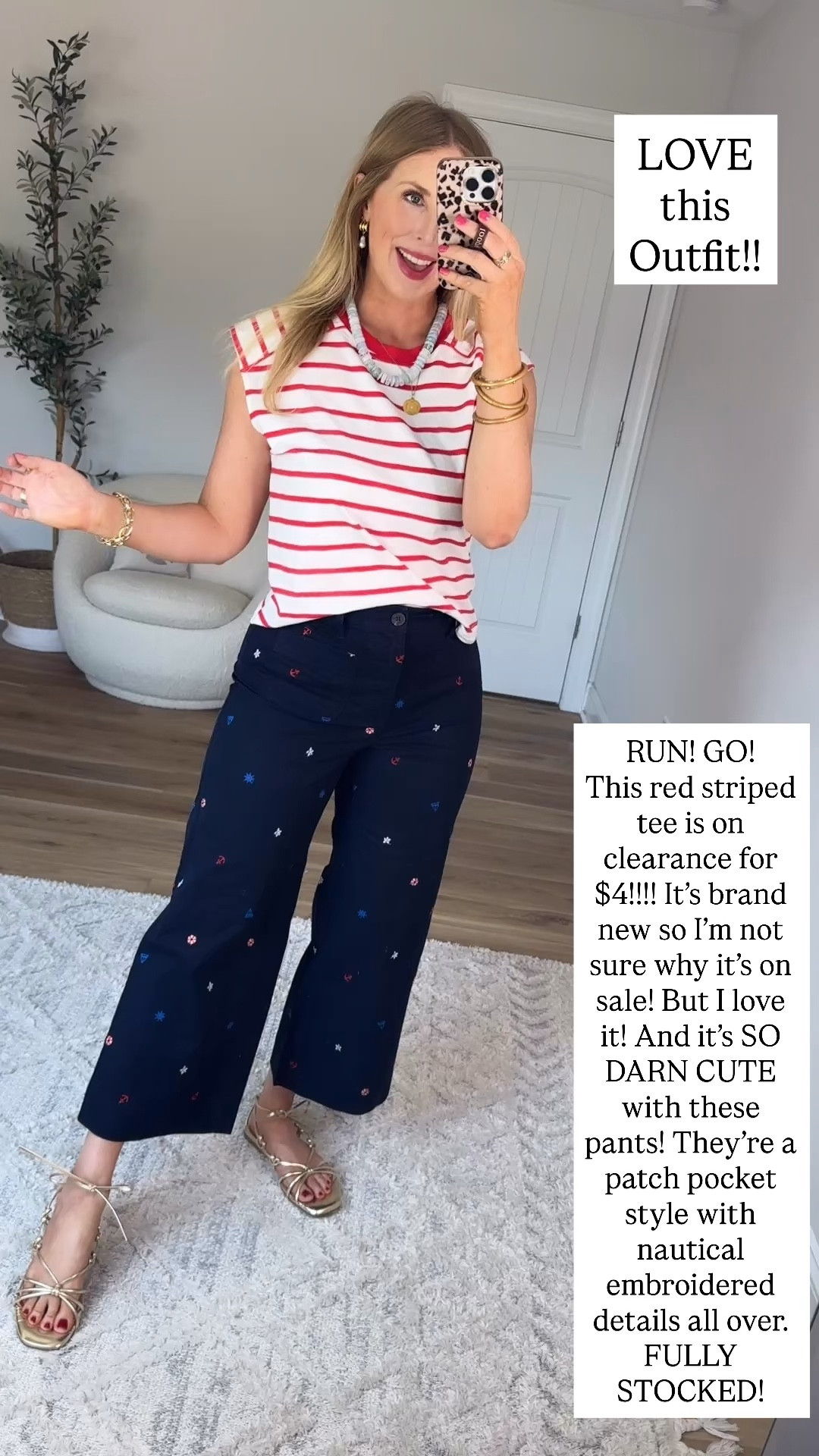 Walmart style, striped tee, nautical embroidered pants

#LTKootd #LTKmomlife