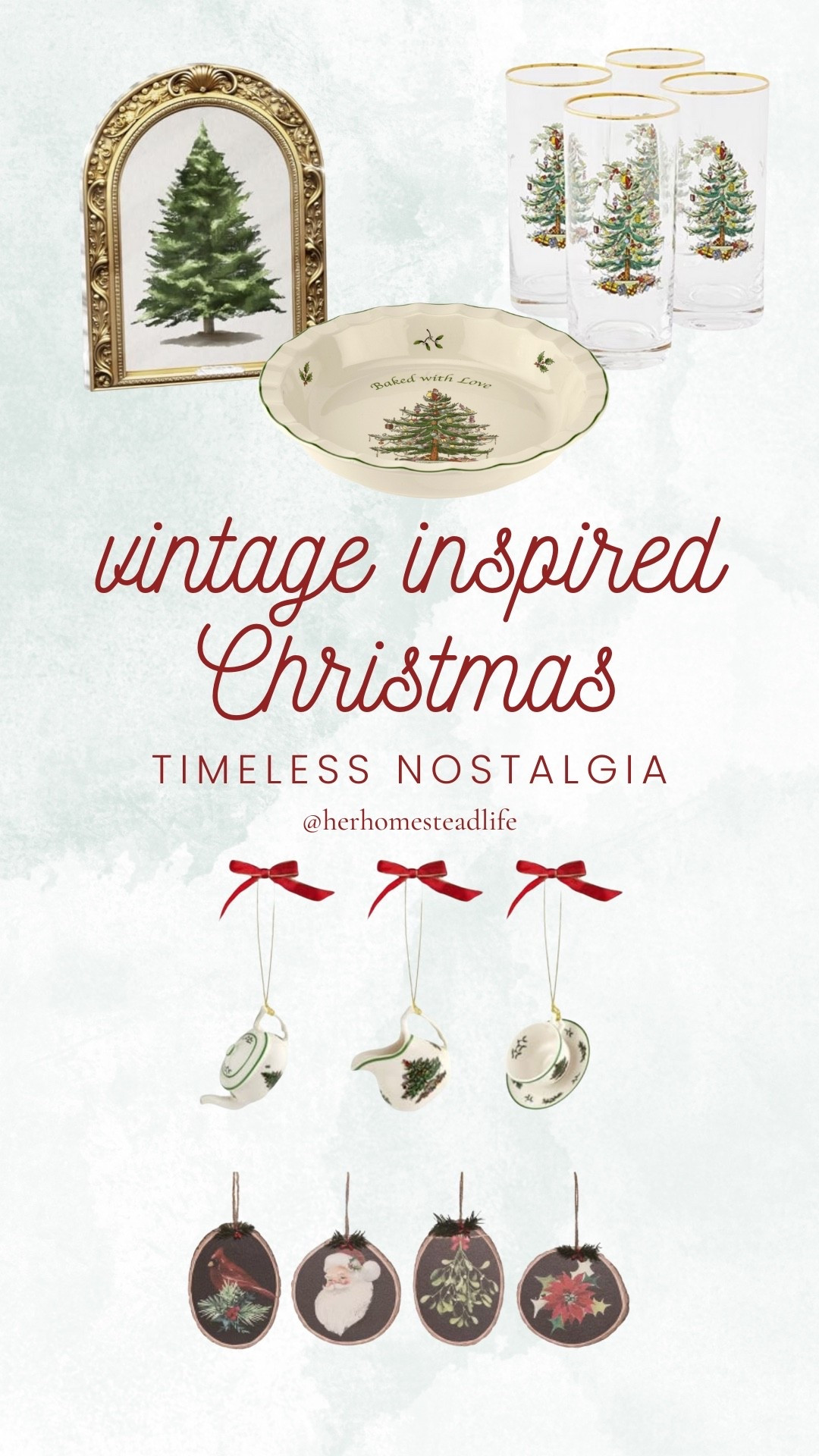 Vintage inspired Christmas!!

Nostalgia unlocked 🎄

Vintage Christmas table setting | Christmas ornaments | vintage 

#LTKHoliday #LTKHome #LTKGiftGuide