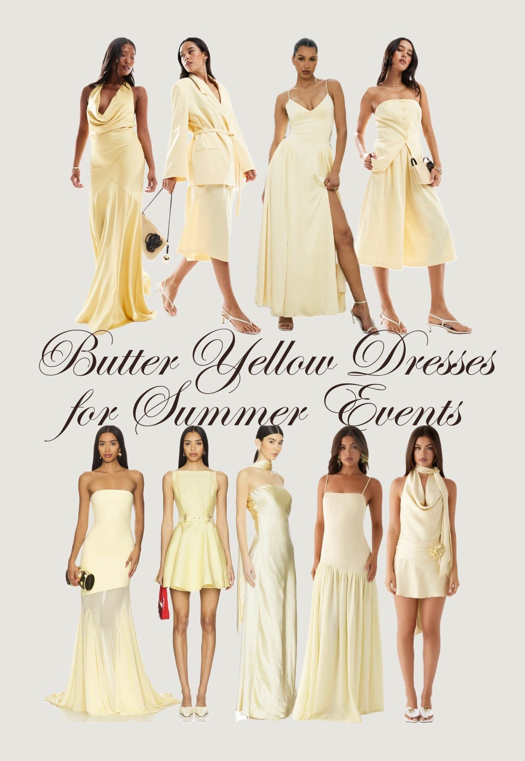 Style tip: This butter yellow color looks especially stunning with gold jewellery and a soft tan (fake tan). Either for vacation, wedding guest or any other summer event. 

#butteryellow #weddingguestdress #trending2025 #summerfashion

#LTKkleider #LTKeurope #LTKwedding