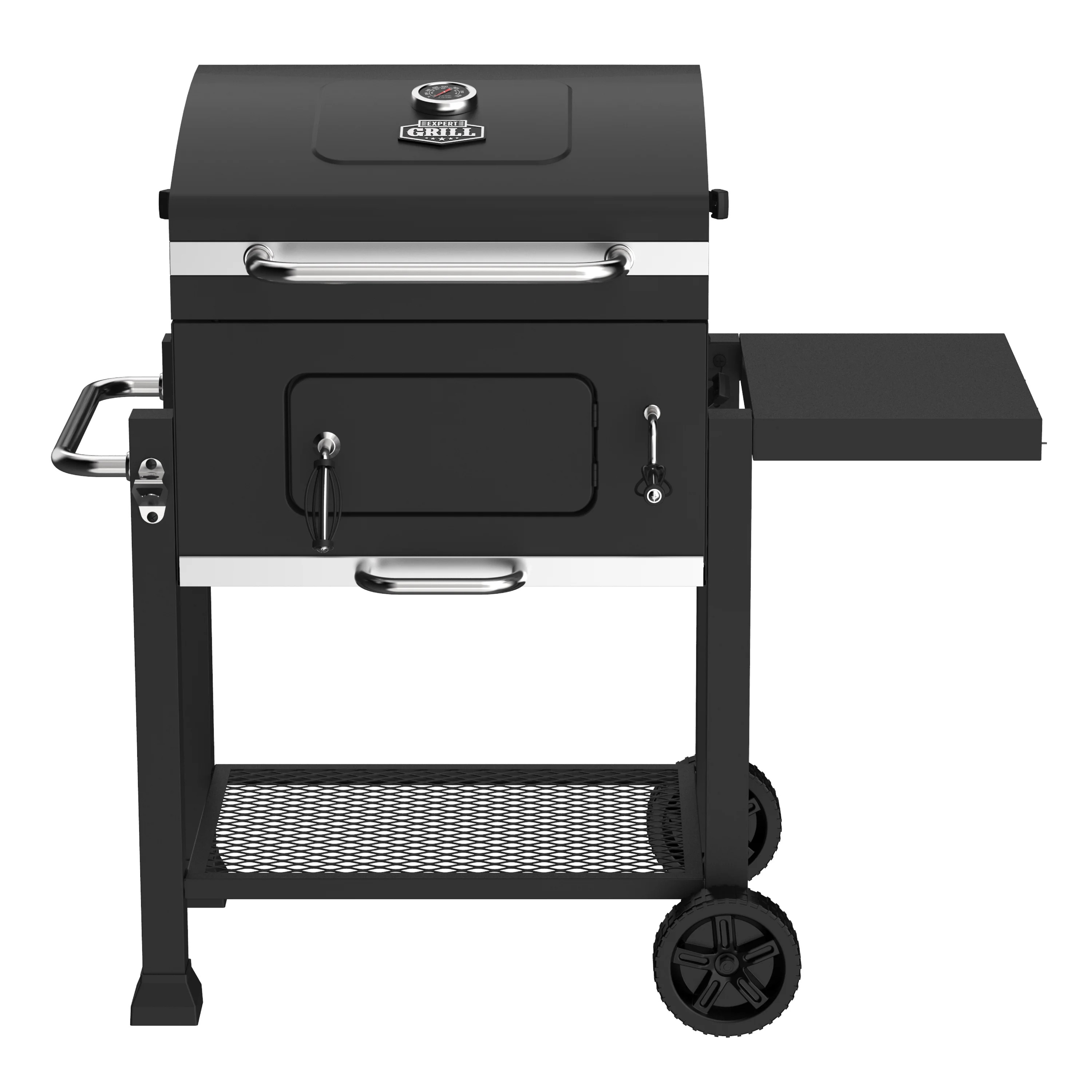 Expert Grill Charcoal Grill, 24 Inch Heavy Duty Charcoal Grill with Wheels, Black | Walmart (US)