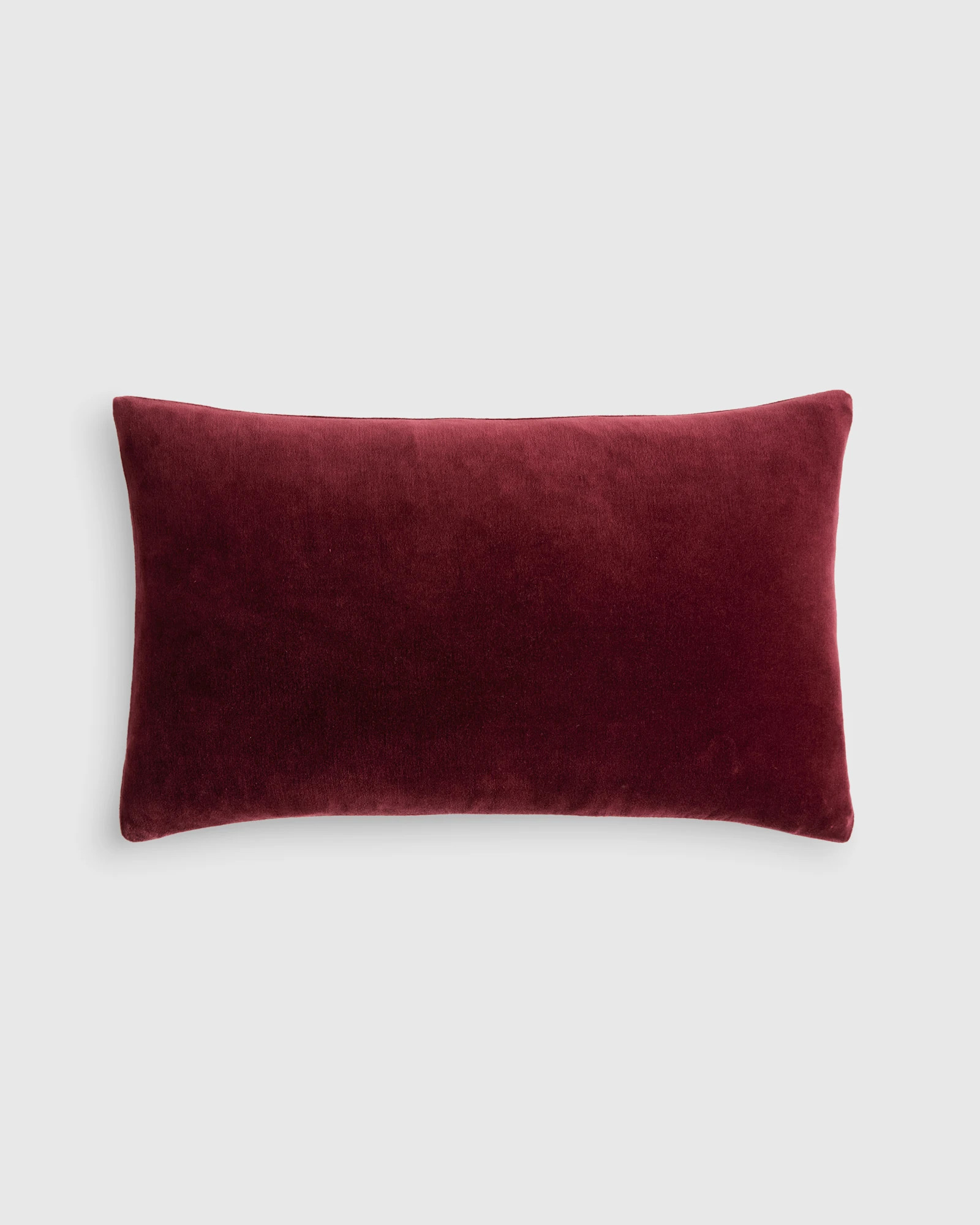 Cotton Velvet Pillow Cover in Bordeaux | Quince