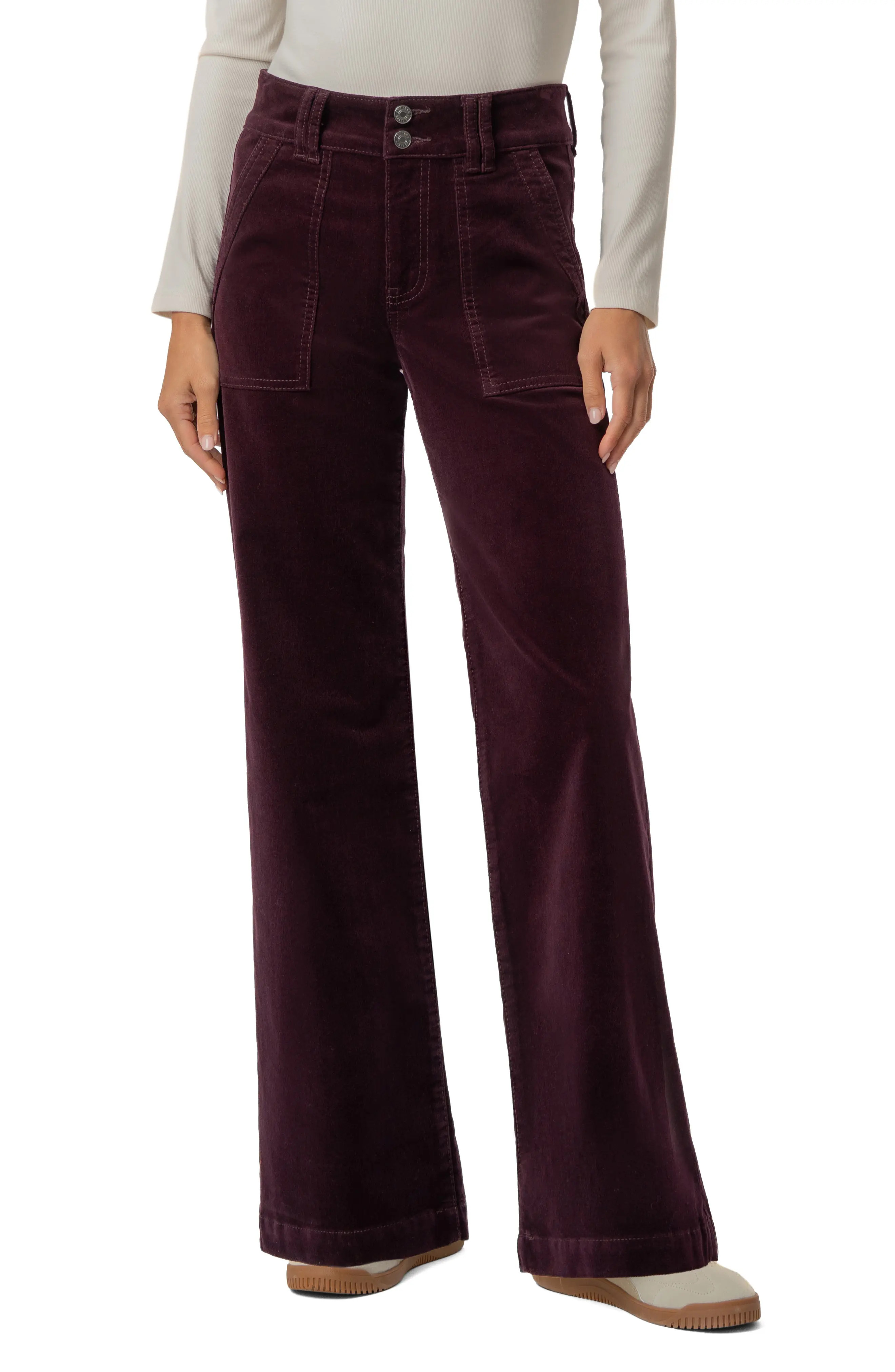 KUT from the Kloth Jodi High Waist Straight Leg Corduroy Utility Pants (Women) | Nordstrom | Nordstrom