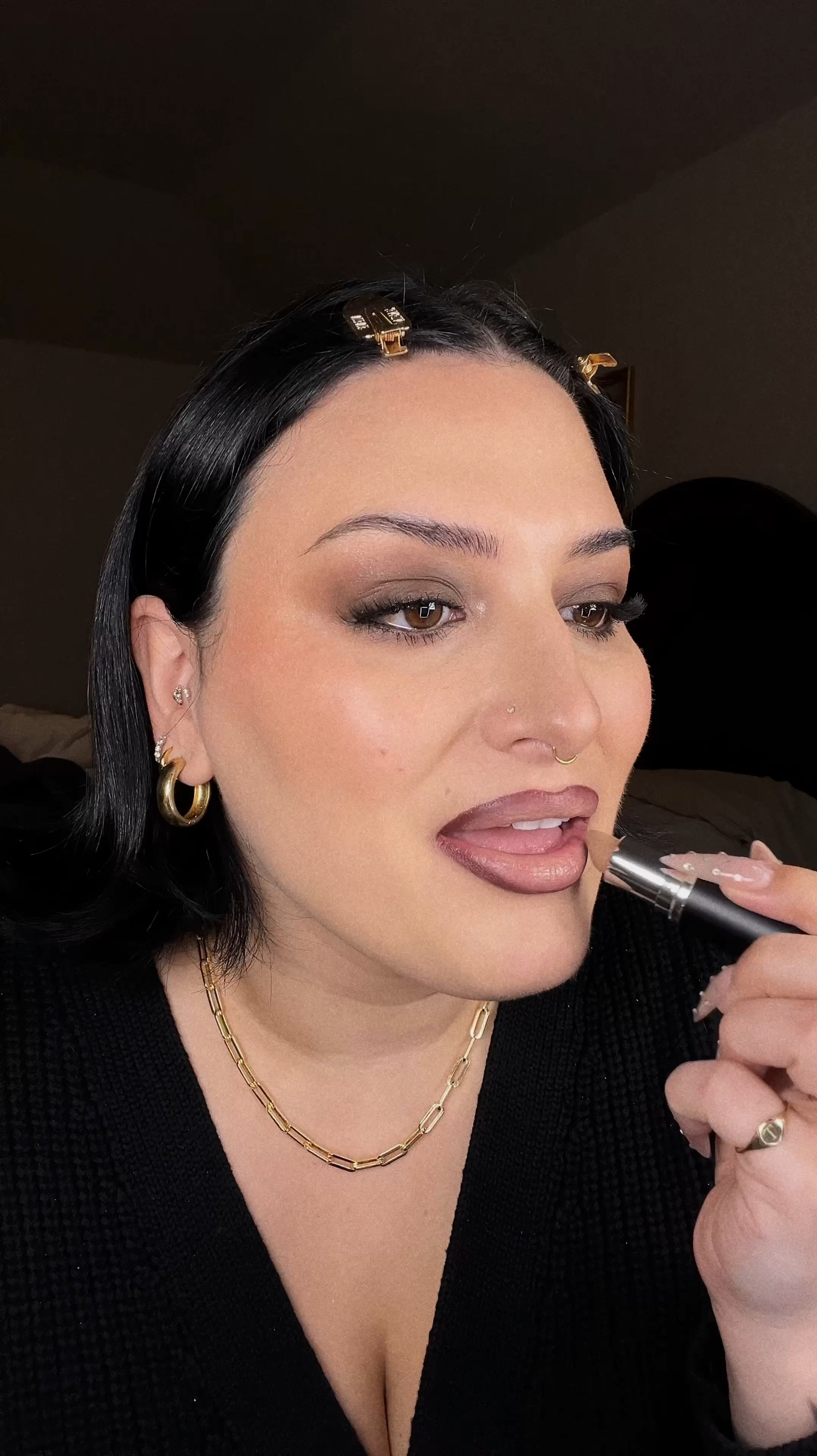 Lip combo using Mac Cosmetics Folio and Root For Me lip liner  

#LTKFindsUnder50 #LTKBeauty #LTKMidsize