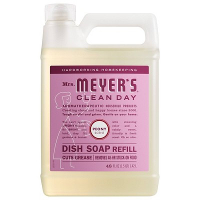 Mrs. Meyer's Clean Day Peony Dish Soap Refill - 48 fl oz | Target