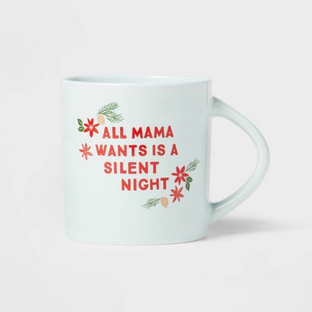16oz Stoneware Mama Silent Night Mug - Wondershop&#8482; | Target