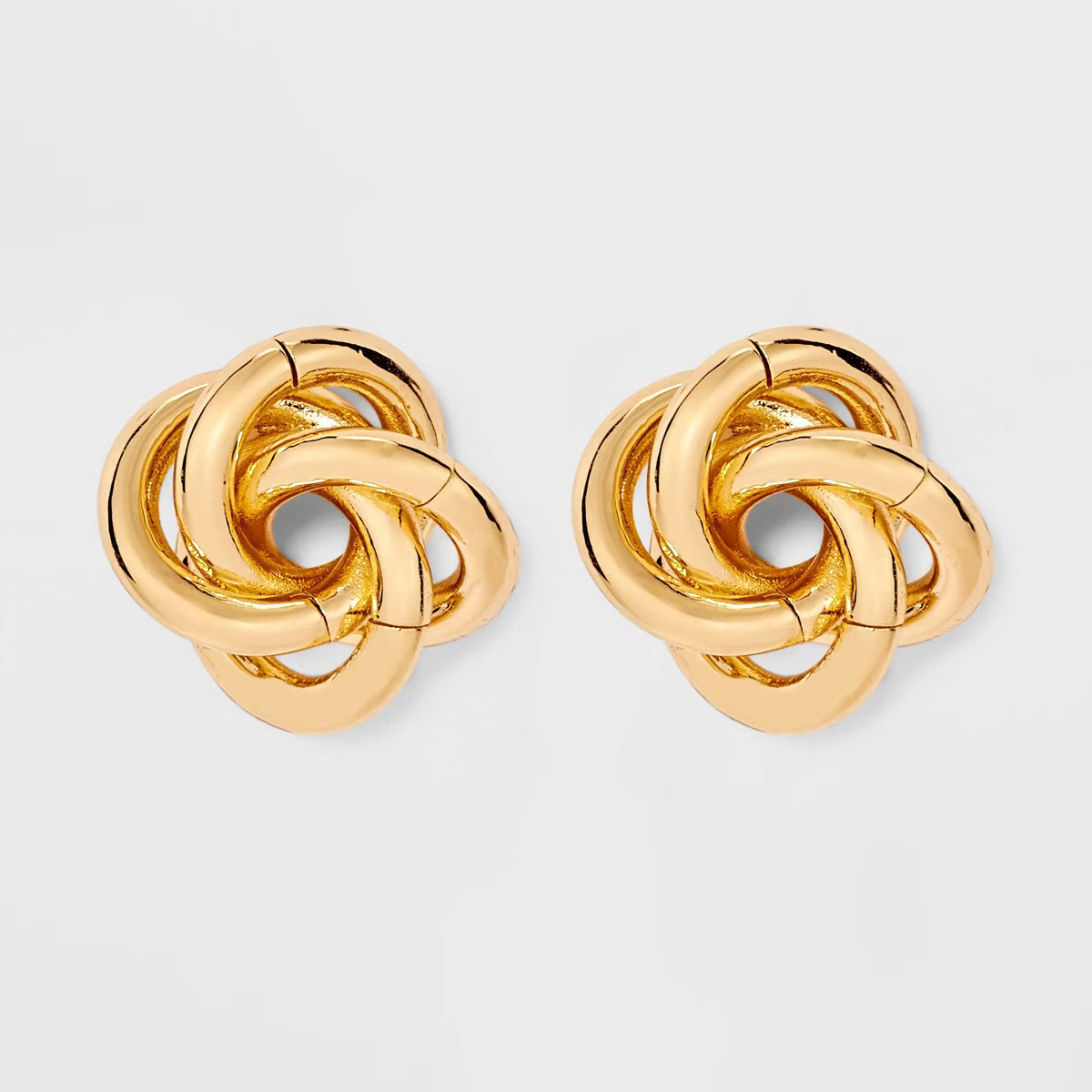 Stellar Button Earrings - A New Day™ Gold: Nickel-Free Metal, Post Closure, 0.6" Studs | Target