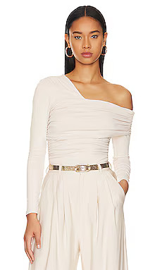 Susana Monaco Gathered Top in Blanched Almond from Revolve.com | Revolve Clothing (Global)