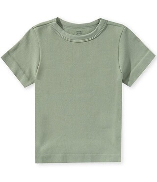 Big Girls Ribbed Knit T-Shirt | Dillard's