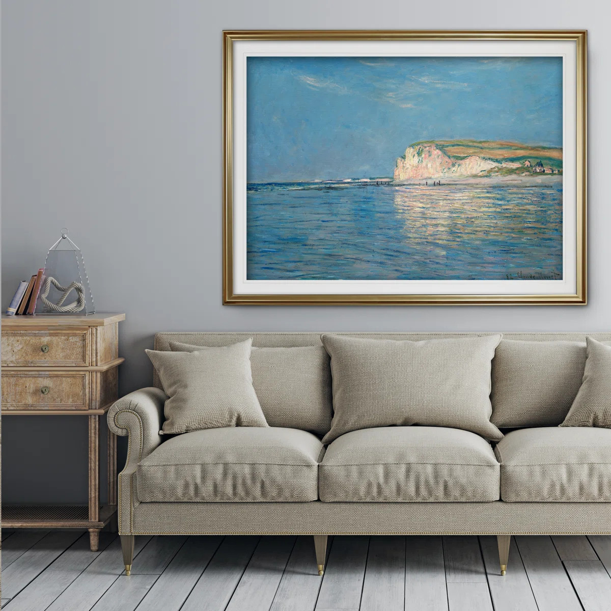 " Low Tide At Pourville " by Claude Monet | Wayfair North America