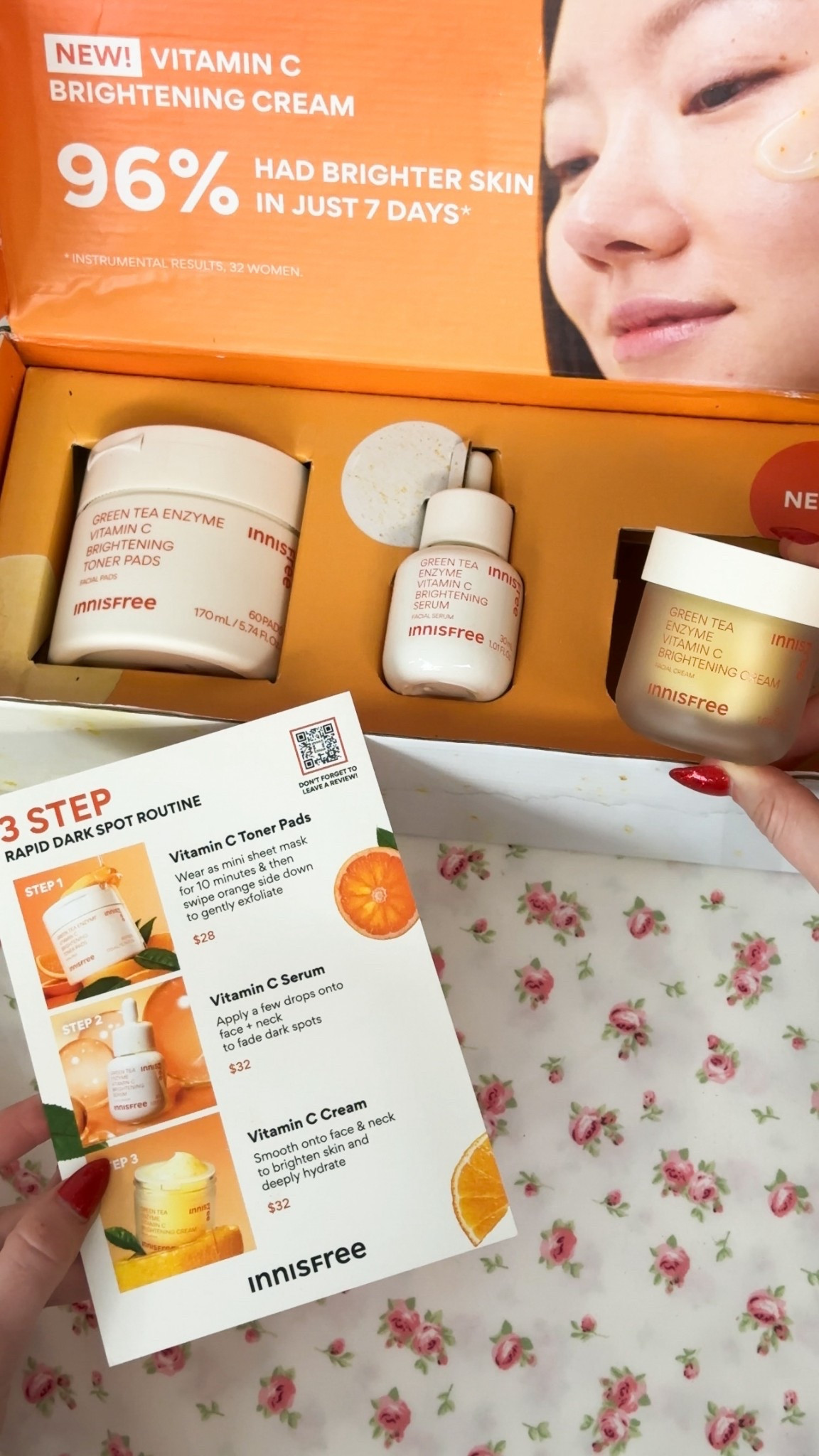 thanks Innisfree! Already love the toner pads + serum - excited to try the new vitamin c cream! 🧡 (gifted)

#LTKBeauty #LTKStyleTip #LTKSeasonal