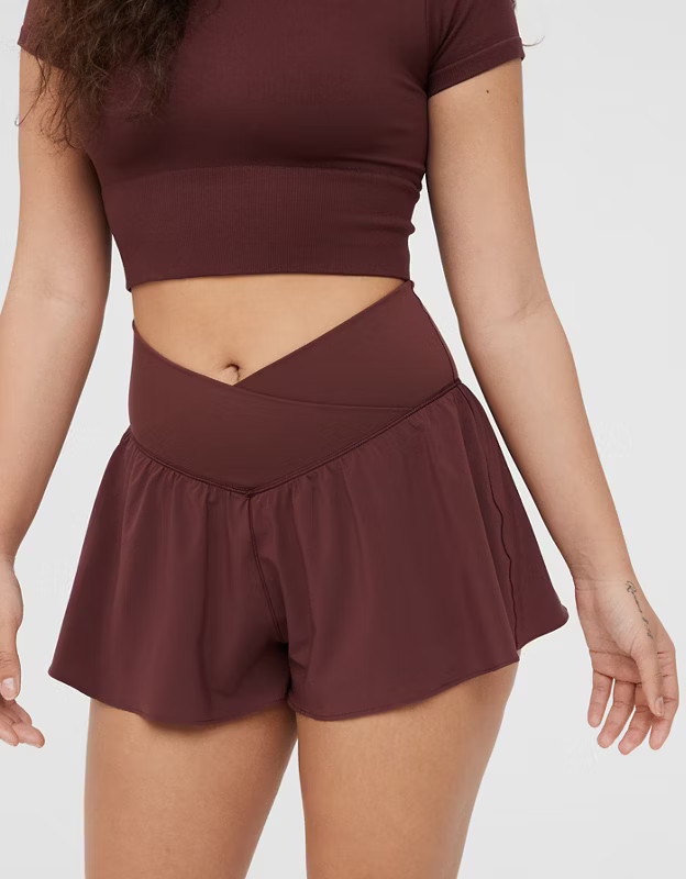 OFFLINE By Aerie Real Me Crossover Flowy Short | Aerie