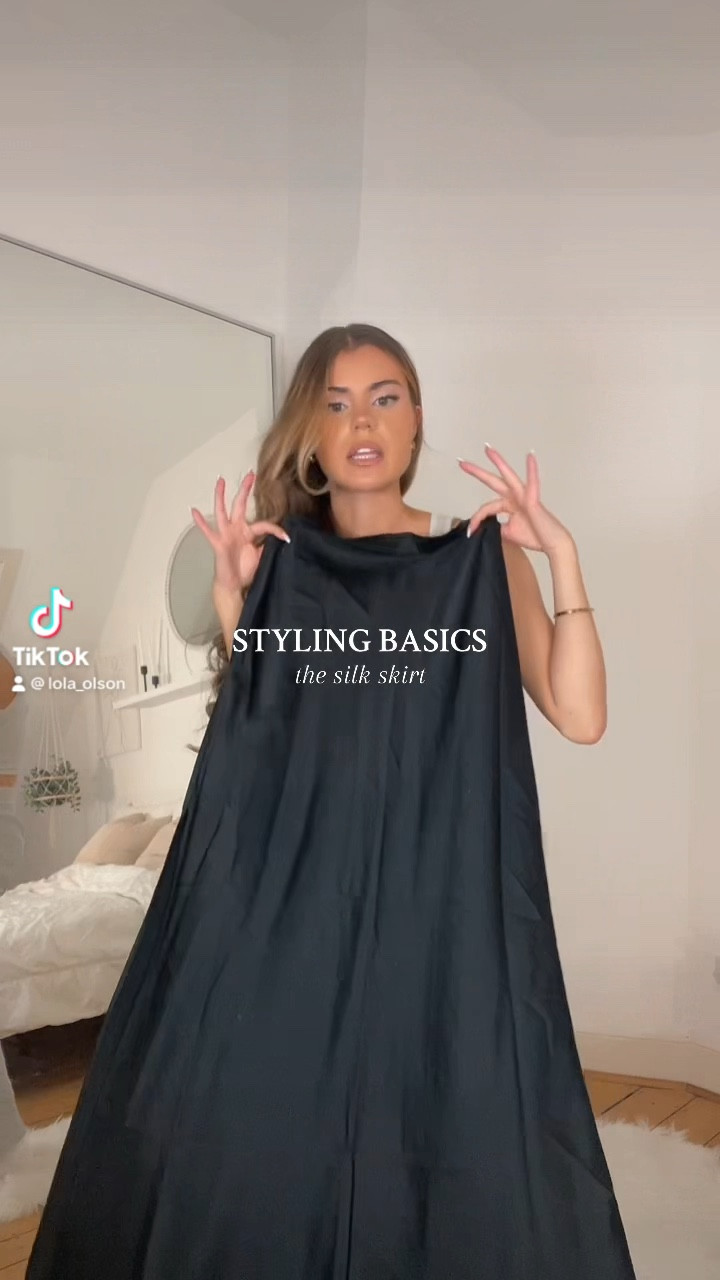 Styling a black silk skirt for every season! My favorite versatile piece 🫶🏼🖤

#LTKfindsunder50 #LTKstyletip #LTKfindsunder100