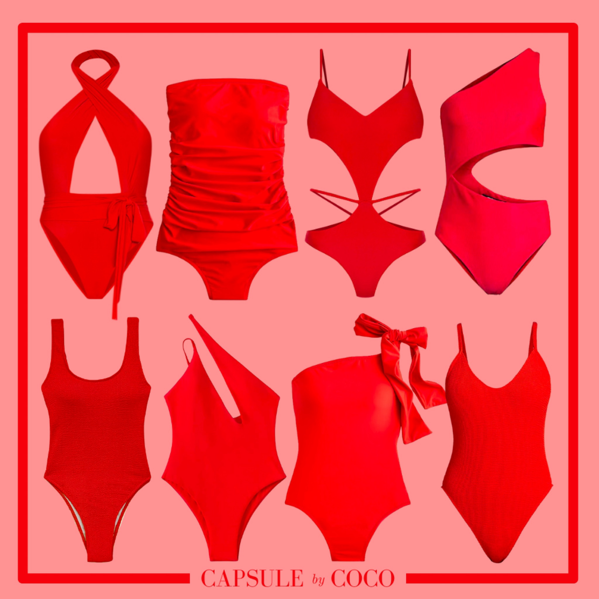 RED SWIMWEAR ❤️❤️

Red one piece, red swimsuit, summer, spring break, beach, beach look, pool day, summer look, summer swim, swimming, Capsule By CoCo, CapsuleByCoCo

#LTKSeasonal #LTKFind #LTKswim