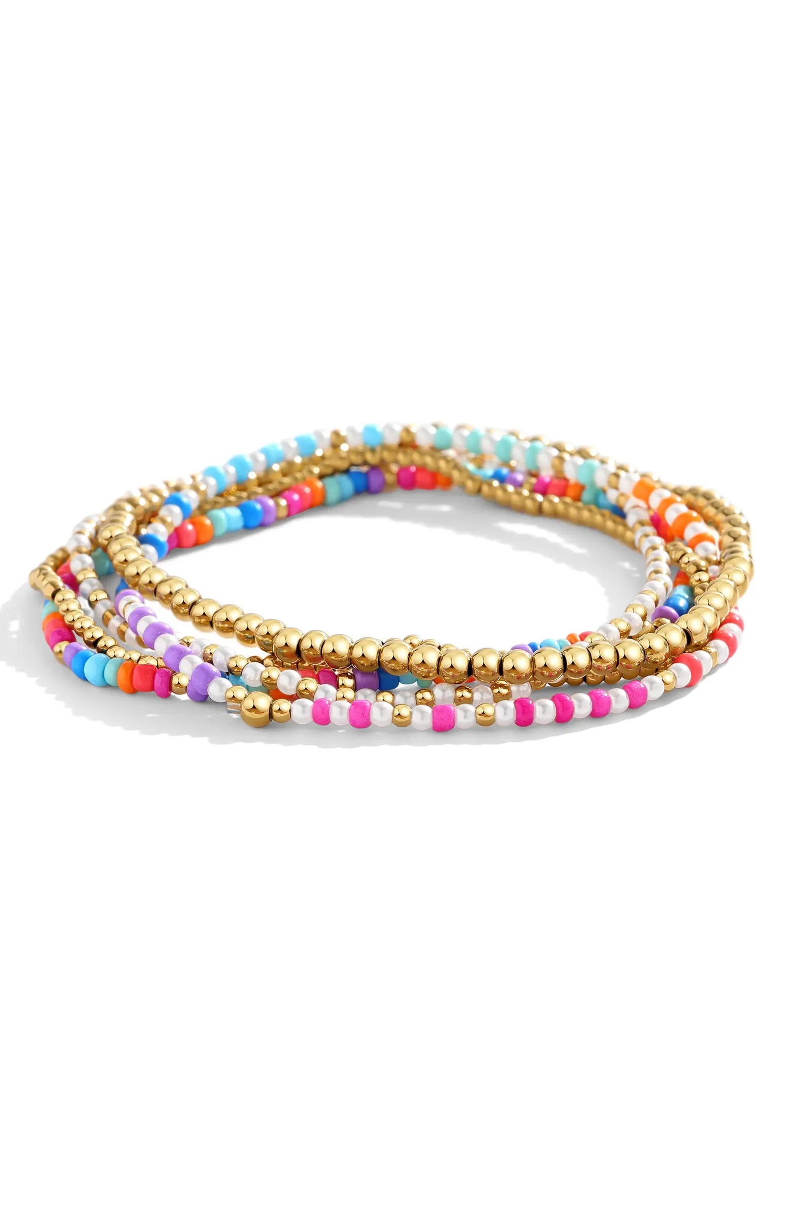 Mint & Lily Summer Beaded Stacking Set Bracelet | Nordstrom | Nordstrom
