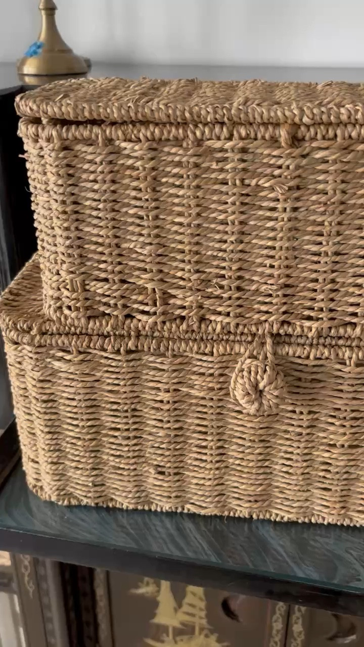 A Pretty Solution for Hiding Power Strips and Cords — these cable management baskets. 

These baskets are an attractive and practical way to hide cords and power strips to keep everything looking neat. You can also tuck in a couple of extra phone chargers to keep them organized or have on hand for guests!

The basket is naturally ventilated, so it prevents overheating of power strips and chargers. You don’t want to put power strips in closed in or tight spaces without ventilation or overload them (we never plug in heaters or anything powerful like that on a power strip just to be safe).

We will use our new baskets for charging phones (which we can set on top of the basket with the cord coming out one side), hiding a lamp cord on the kitchen counter.

Be sure to measure whatever power strip you want to use (I got these surge protectors for our new baskets) to make sure it will fit.

These power strip baskets are so handy for hiding a power strip and corralling all your cords in one neat place, I’m so glad I found them.

#LTKSaleAlert #LTKStyleTip #LTKHome