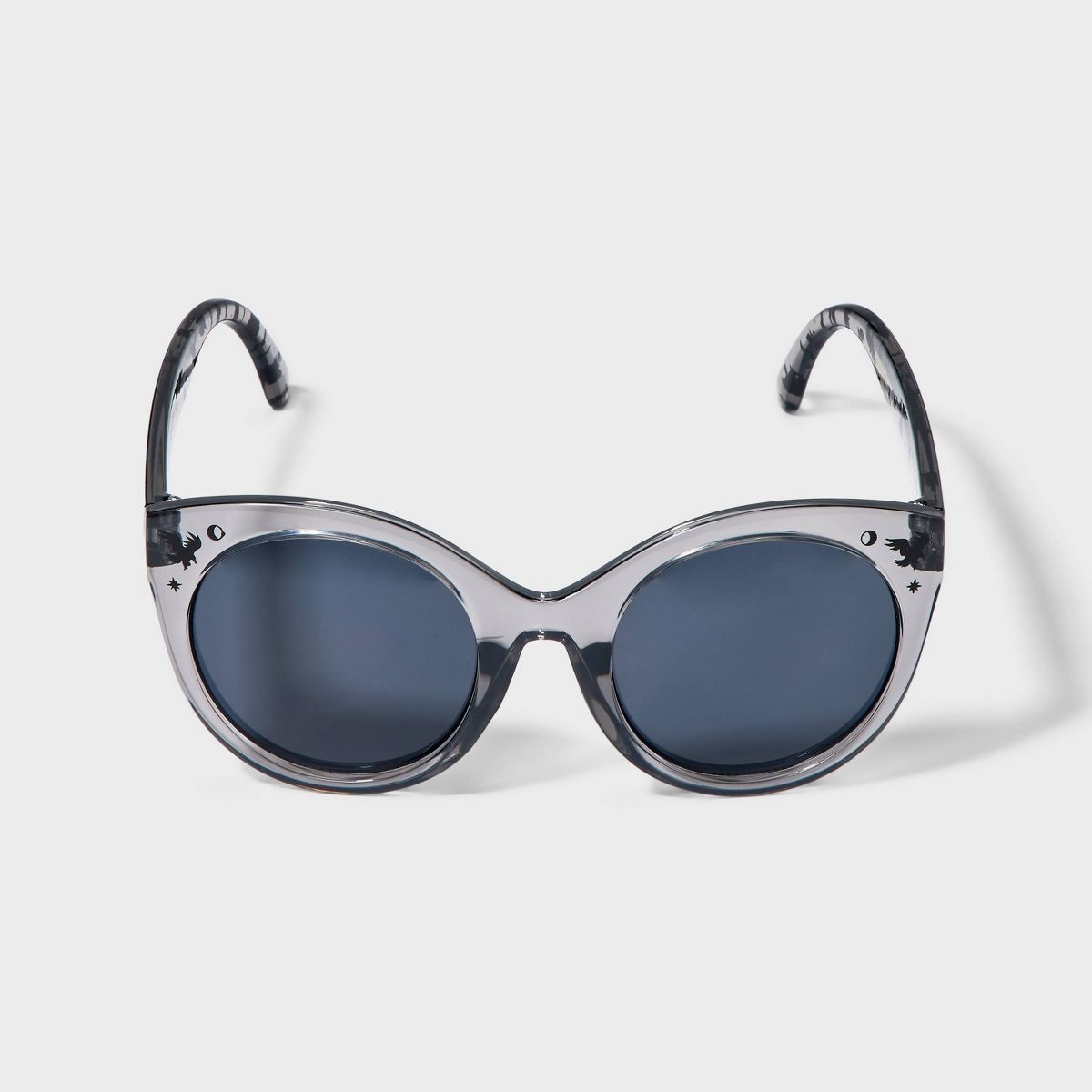 Girls' Wednesday Round Sunglasses - Black | Target