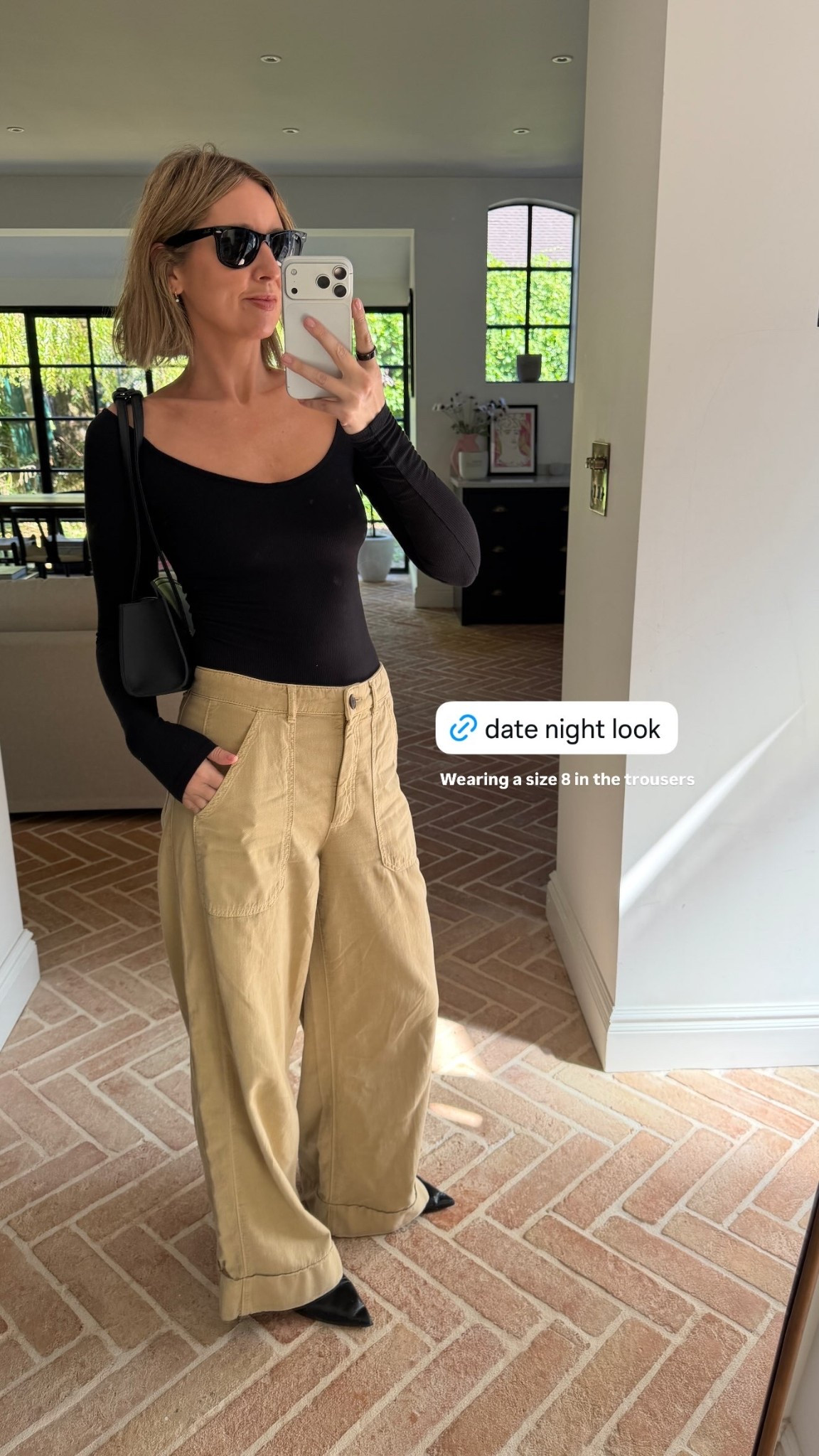 Wearing a size 8 in the trousers