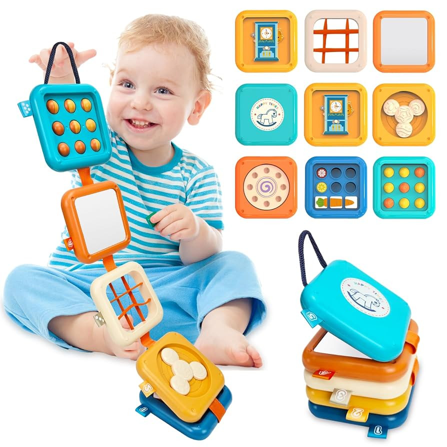 weirtoya Baby Busy Board for 1 Year Old, Toddler Travel Toys for Toddler 1-3 Montessori Toys for ... | Amazon (US)