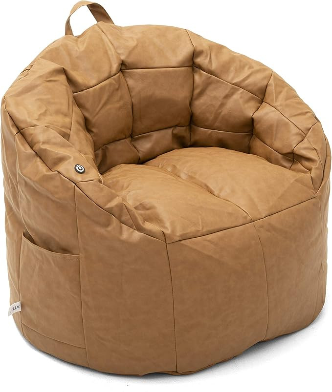 Big Joe Vibe Caramel Montana Leather, One Size | Amazon (US)