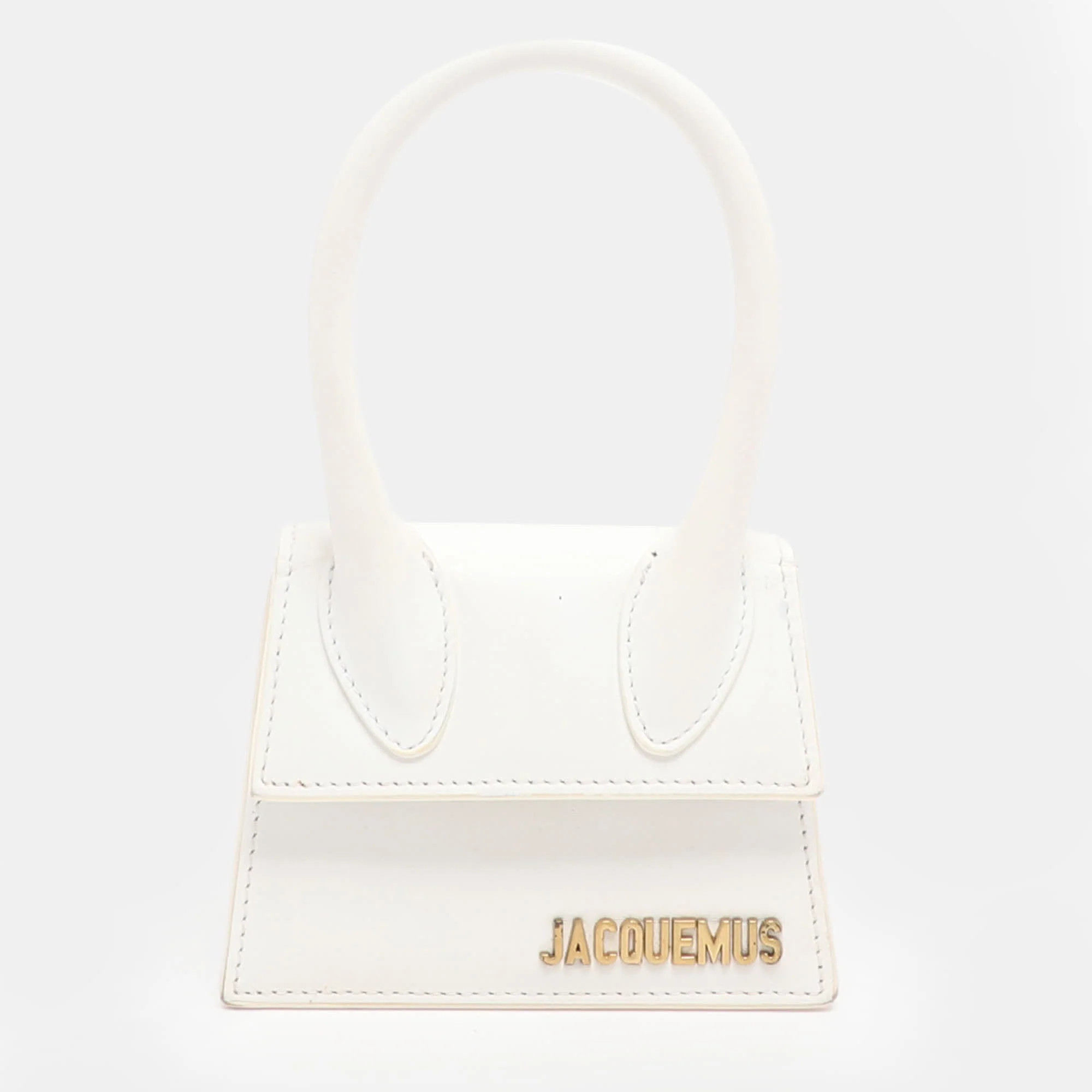 Jacquemus Le Chiquito Micro White Leather Clutch | Shop Simon