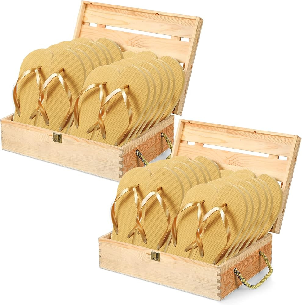 Chuarry 26 Pairs Bulk Flip Flops for Wedding Guest Flip Flops Wedding Flip Flops Set Flip Flop Sa... | Amazon (US)