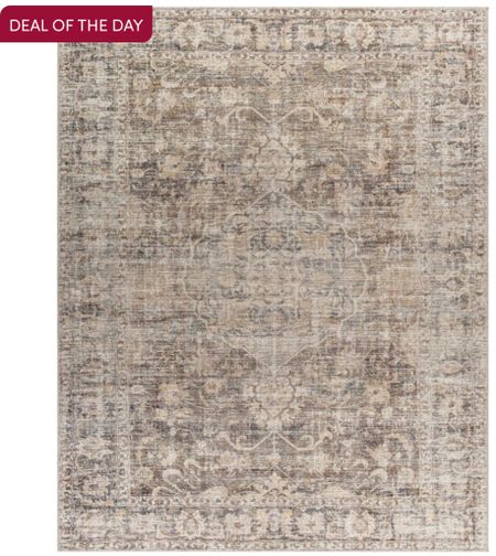 I LOVE this rug and it’s the deal of the day!! The vintage washed look and muted earthy colors are just my style 

#LTKfindsunder100 #LTKsalealert #LTKhome