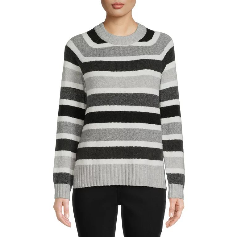 Time and Tru Women's Spongy Pullover Sweater | Walmart (US)