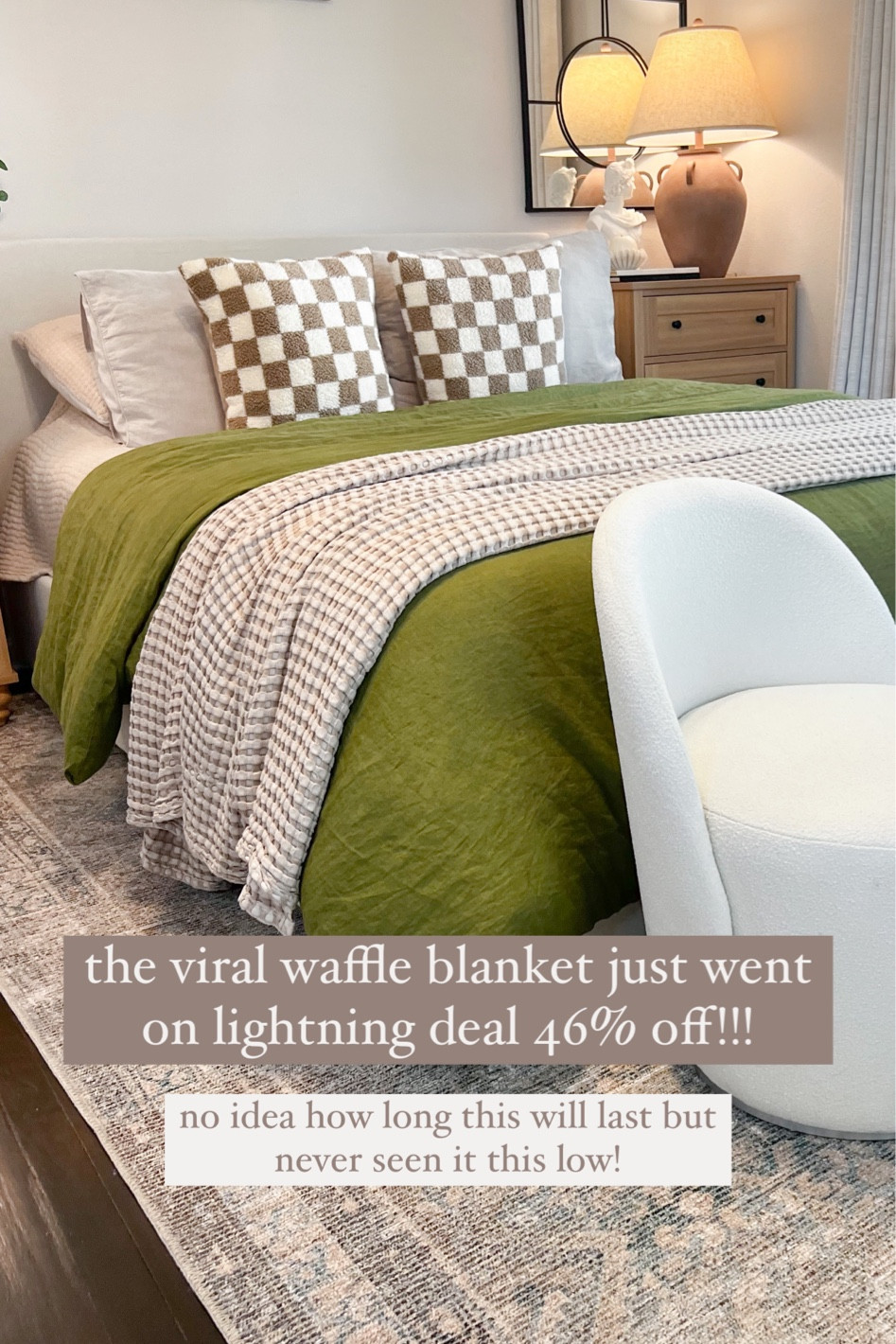 Cooling waffle blanket on lightning deal!! 

#LTKsalealert #LTKhome #LTKfindsunder50