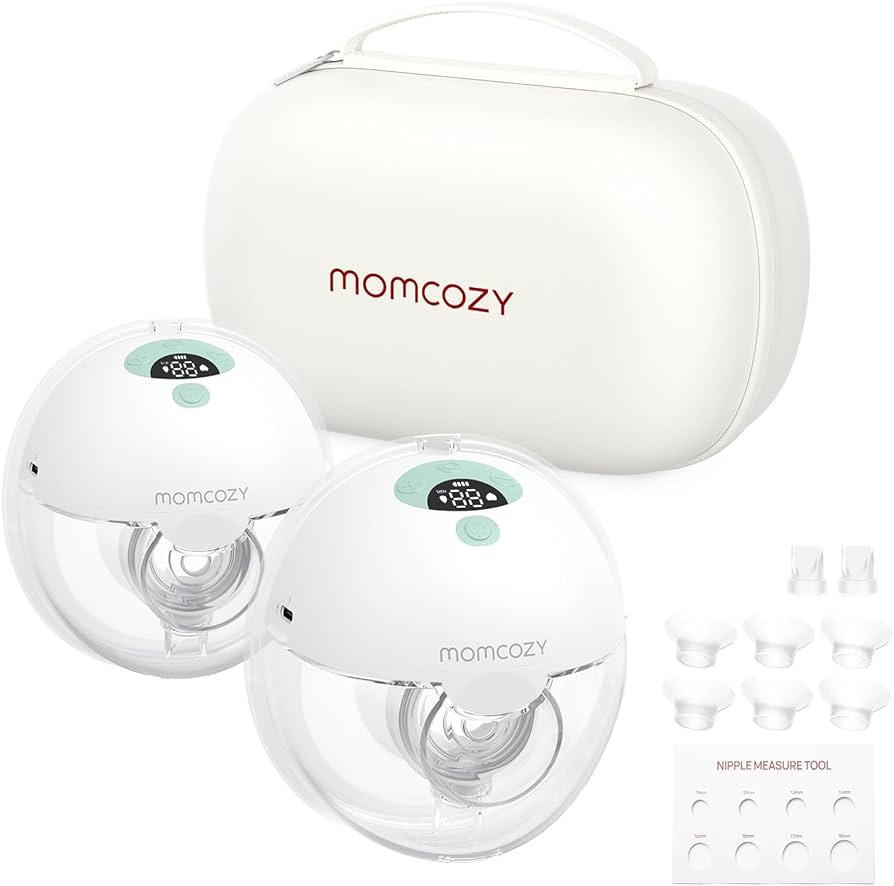 Momcozy Breast Pump Hands Free M5, Wearable Breast Pump of Baby Mouth Double-Sealed Flange with 3... | Amazon (US)