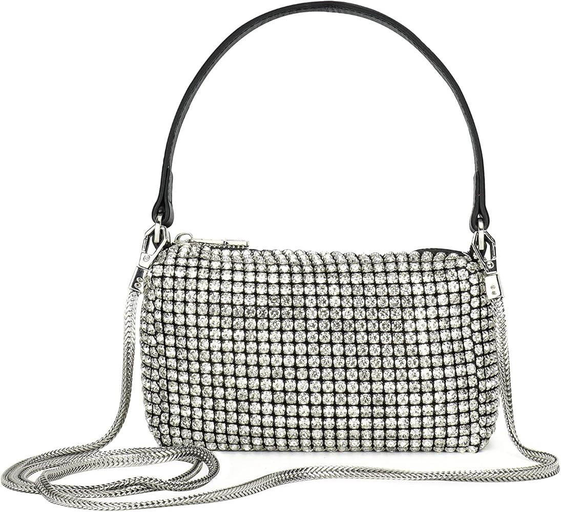 Montana West Valentines Day Gifts Crystal Rhinestone Crossbody Bags for Women Bling Purse Chain M... | Amazon (US)