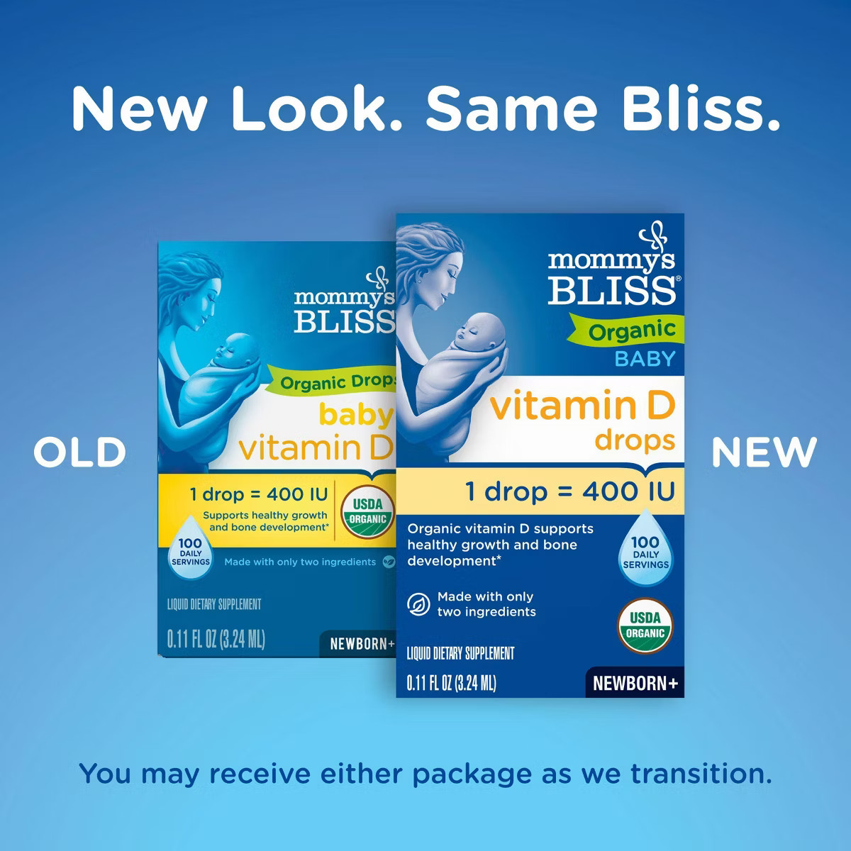 Mommy's Bliss Baby Organic Vitamin D Drops - 0.11oz (100 Servings) | Target